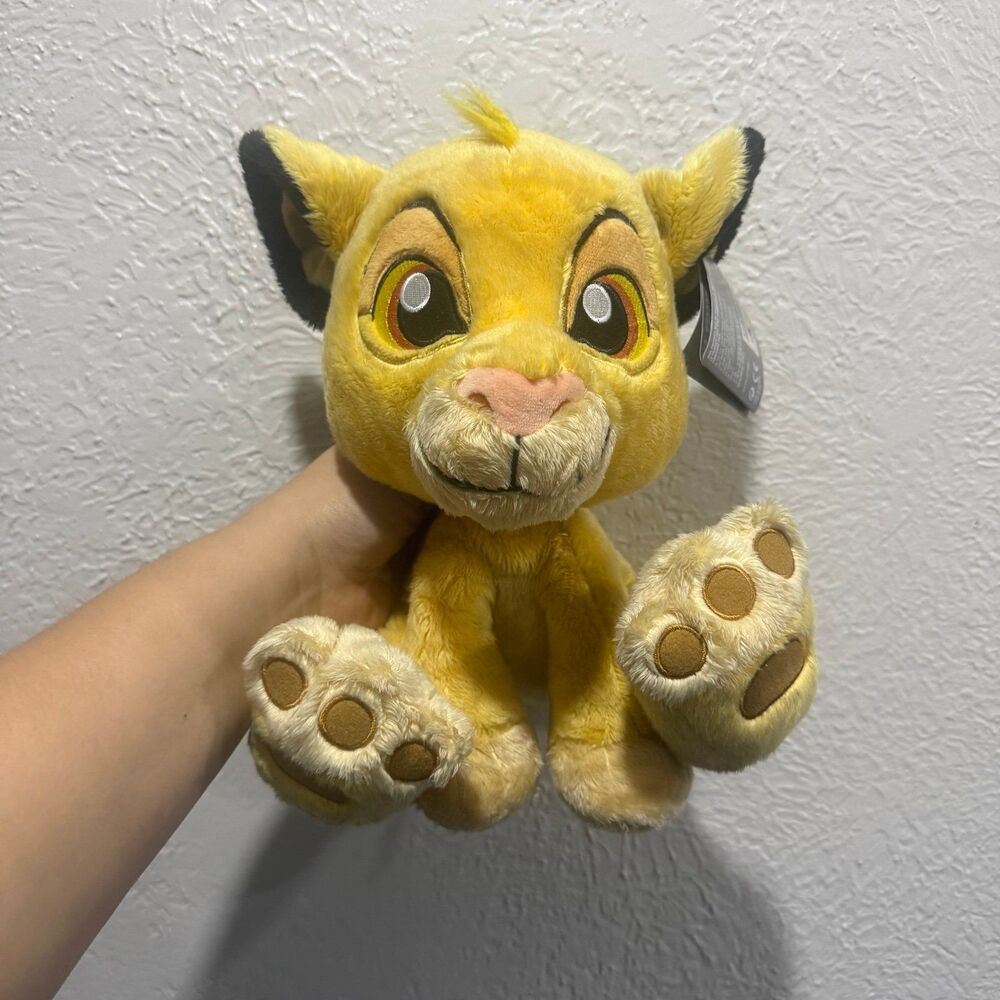 Disney Parks Simba Lion King 10" Plush Stuffed Toy Big Feet Soft Animal Cute NEW